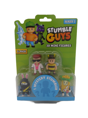 Stumble Guys 3D Mini Figures Series 2 Set 5 Pack (438) - Fun Planet