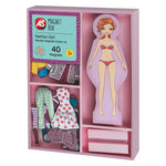 AS Magnet Box Fashion Girl Dress-Up 40 Εκπαιδευτικοί Ξύλινοι Μαγνήτες (1029-64053) - Fun Planet