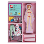 AS Magnet Box Fashion Girl Dress-Up 40 Εκπαιδευτικοί Ξύλινοι Μαγνήτες (1029-64053) - Fun Planet