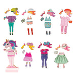 AS Magnet Box Fashion Girl Dress-Up 40 Educational Wooden Magnets (1029-64053)