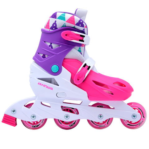 Sports Kids Roller Skates 3 sizes, fuchsia (002.1083/F)