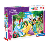 Clementoni Παιδικό Παζλ Maxi Super Color Disney Princess 60 τμχ (1200-26471) - Fun Planet