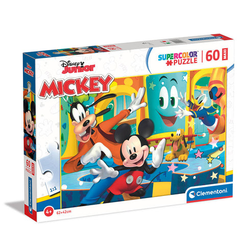 Clementoni Παιδικό Παζλ Maxi Super Color Disney Mickey 60 τμχ (1200-26473) - Fun Planet