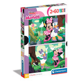 Clementoni Παζλ 2X60 Super Color Disney Minnie (1200-24815) - Fun Planet