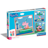 Clementoni Παζλ 3X48 Super Color Peppa Pig (1200-25293) - Fun Planet