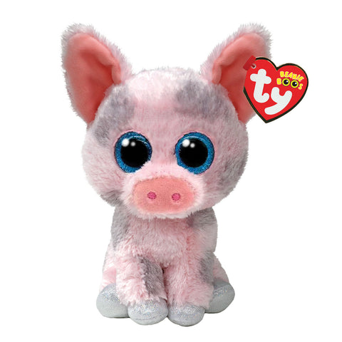 TY Beanie Boos Hambone Χνουδωτό Γουρουνάκι Ροζ 15εκ (1607-37318)