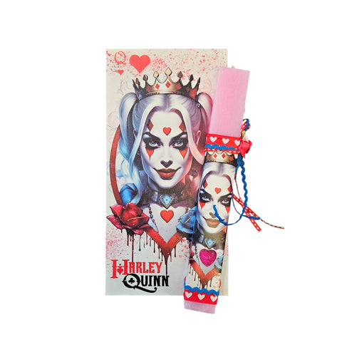 Λαμπάδα Αρωματική με Καμβά 30x15x2εκ Harley Quinn (K43)