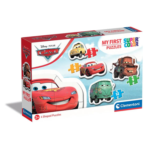 Clementoni Τα Πρώτα Μου Παζλ 1X3 + 1X6 + 1X9 + 1X12 Super Color Disney Cars (1200-20804) - Fun Planet