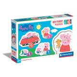 Clementoni Τα Πρώτα Μου Παζλ 1X3 + 1X6 + 1X9 + 1X12 Super Color Peppa Pig (1200-20829) - Fun Planet