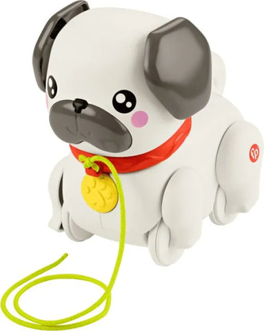 Fisher Price Walk The Pup Pug Συρόμενο Σκυλάκι Pug (HTW94) - Fun Planet