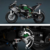 LEGO Technic Kawasaki Ninja H3R Motorcycle (42170) - Fun Planet