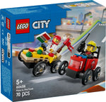 LEGO City Pizza vs. Fire Truck Race Car Pack (60458)