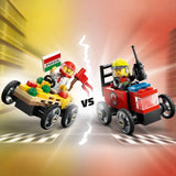 LEGO City Pizza vs. Fire Truck Race Car Pack (60458)