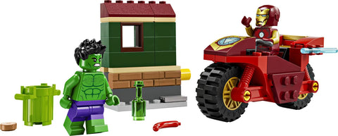 LEGO Super Heroes Iron Man With Bike & The Hulk (76287) - Fun Planet