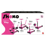 Shoko Παιδικό Πατίνι Scooter Prime 4 In 1 Plus Ροζ (5004-50523) - Fun Planet