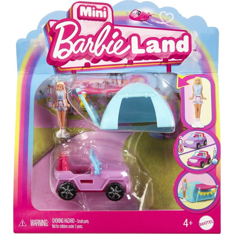 Barbie Mini Barbieland Jeep And Tent (HYF43) - Fun Planet