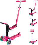 Globber Scooter Go.Up Sporty Lights Fuchsia (452-610-4) - Fun Planet