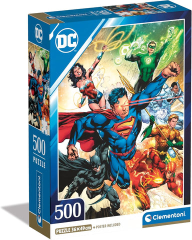 Clementoni Παζλ Compact Box Justice League 500 τμχ (1220-35531)