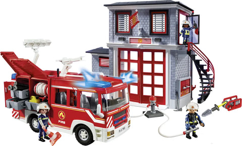 Playmobil Action Heroes Αρχηγείο Και Όχημα Πυροσβεστικής (71603) - Fun Planet