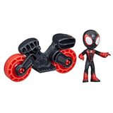 Marvel Spidey and his Amazing Friends - Miles Morales with Bike Action Figure (F4002)