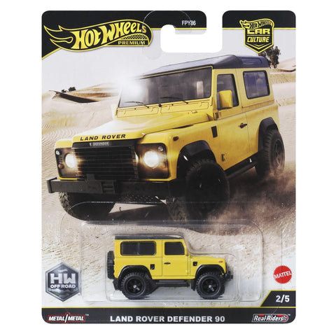 Hot Wheels Premium Car Culture Off Road Land Rover Defender 90 (JBK74)