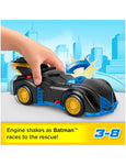 Imaginext DC Super Friends Batman Οχήματα Shake and Spin Batmobile (HRP08) - Fun Planet