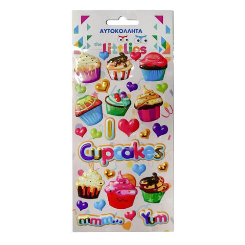 Αυτοκόλλητα 10x22εκ Cupcakes The Littlies (646982) - Fun Planet