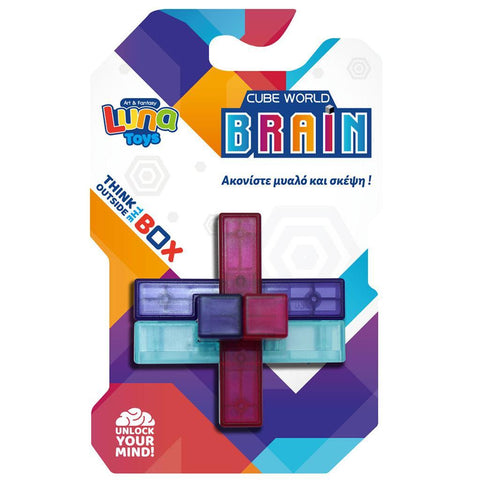 Παζλ Πλαστικό 3D Σταυρός 6 Τεμάχια 7x7x7εκ Luna Toys (622547) - Fun Planet