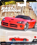 Hot Wheels Premium Αυτοκινητάκια Fast & Furious 2003 Dodge Viper SRT 10 (JBL85)