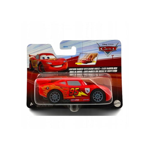 Disney Pixar Cars Αυτοκινητάκια Pullback 1:43 Lightning McQueen with Racing Wheels (HWY41)