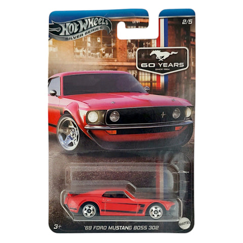 Hot Wheels Αυτοκινητάκια Silver Series Mustang 60 Years '69 Ford Mustang Boss 302 (JBY51)