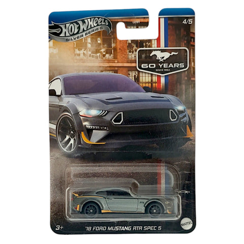 Hot Wheels Αυτοκινητάκια Silver Series Mustang 60 Years '18 Ford Mustang RTR Spec 5 (JBY53)