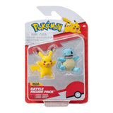 Pokemon Φιγούρές Μάχης Σετ Pack Pikachu & Squirtle W02 (PKW3586) - Fun Planet