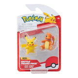 Pokemon Φιγούρές Μάχης Σετ Pack Pikachu & Charmander W02 (PKW3585) - Fun Planet