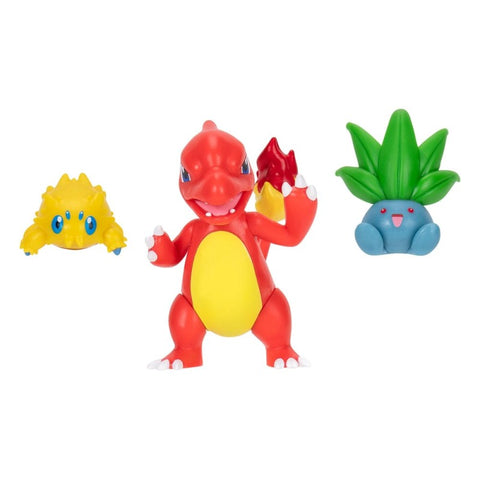 Pokemon Φιγούρές Μάχης Σετ 3 Charmeleon, Joltik, Oddish Wave 21 (PKW3894) - Fun Planet