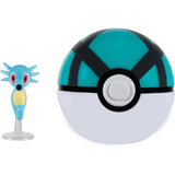 Pokemon Poke Ball Clip 'N' Go με Φιγούρα W16 Horsea & Net Ball (PKW3145) - Fun Planet