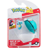 Pokemon Poke Ball Clip 'N' Go με Φιγούρα W16 Horsea & Net Ball (PKW3145) - Fun Planet