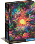 Clementoni Παζλ High Quality Collection Psychedelic Jungle Sunrise 500 τμχ - Compact Box (1220-35530)