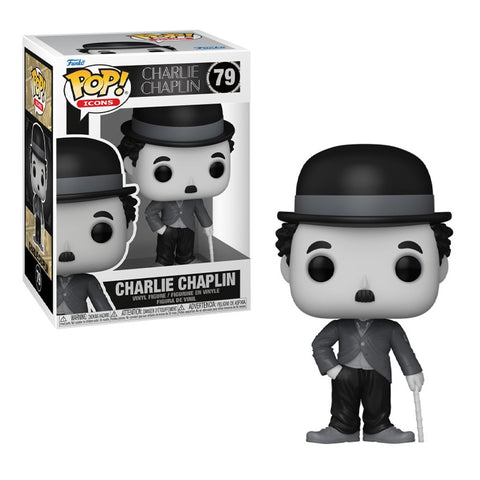 Funko Pop! Icons: Charlie Chaplin - Charlie Chaplin #79 Vinyl Figure (81015)